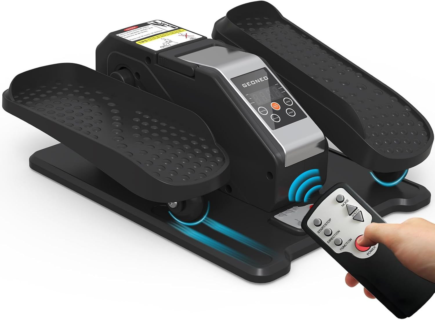Compact Under Desk Electric Elliptical with Remote & Adjustable Speeds