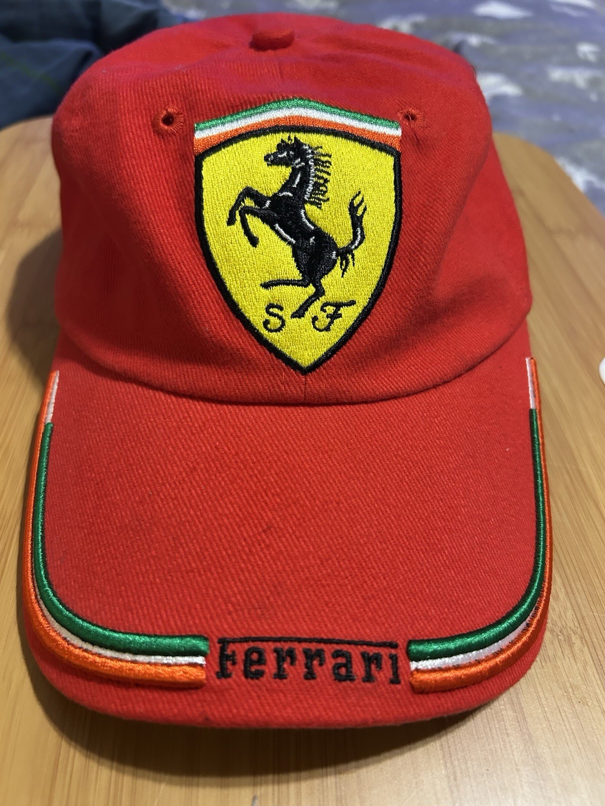 Ferrari Sports Car Racing Red Baseball Hat Cap Adult Italy Vintage 80s Logo Auto