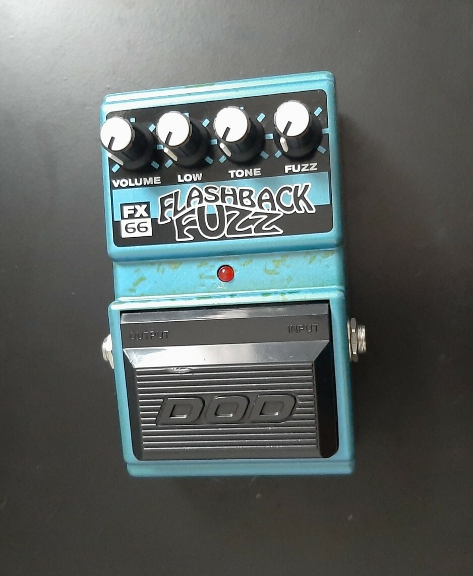 Vintage DOD FX66 Flashback Fuzz Guitar Effect Pedal fx 66