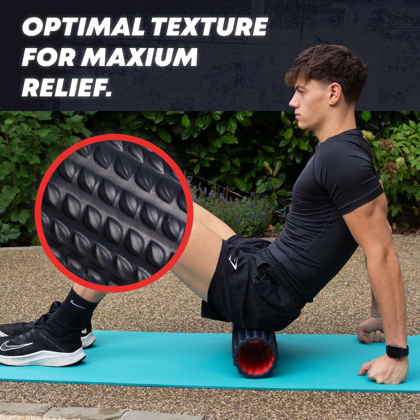 New High Density Foam Roller for Physical Therapy 12" Exercise Back Pain Relief