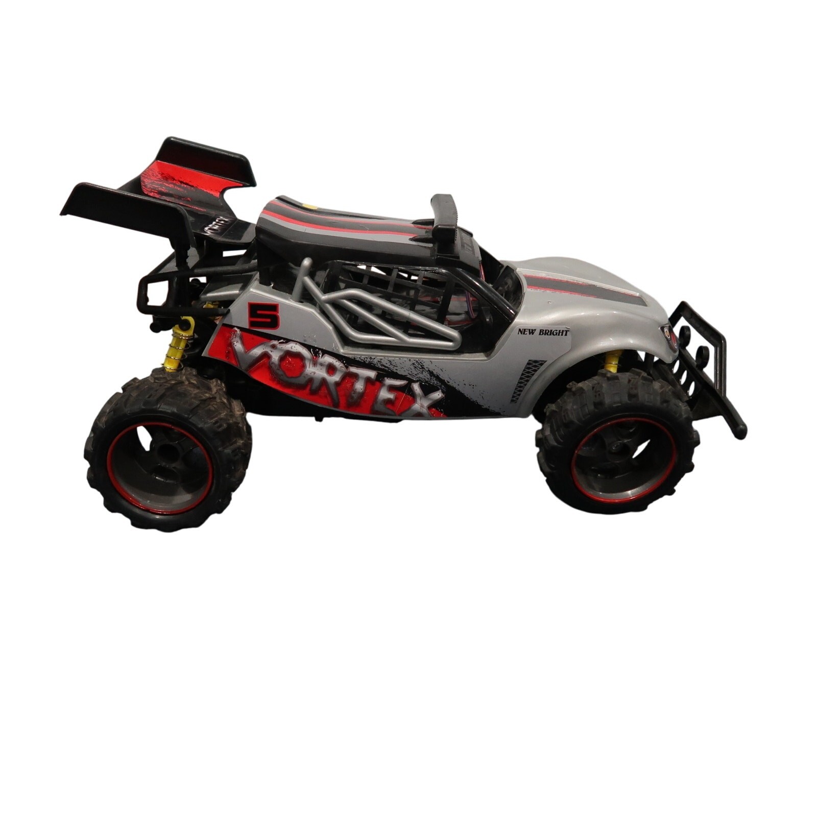 New Bright Vortex 1:14 R/C USB Buggy Silver Remote Control Untested