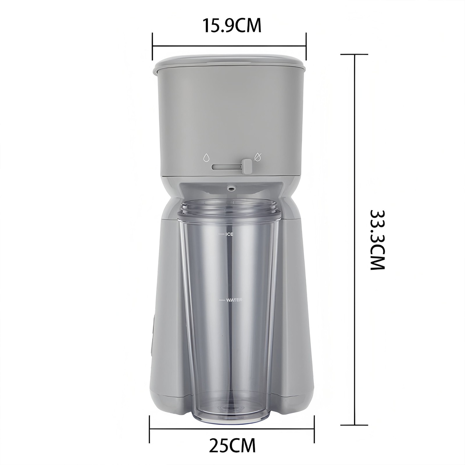 Single Serve Iced Coffee Maker Soft Silver