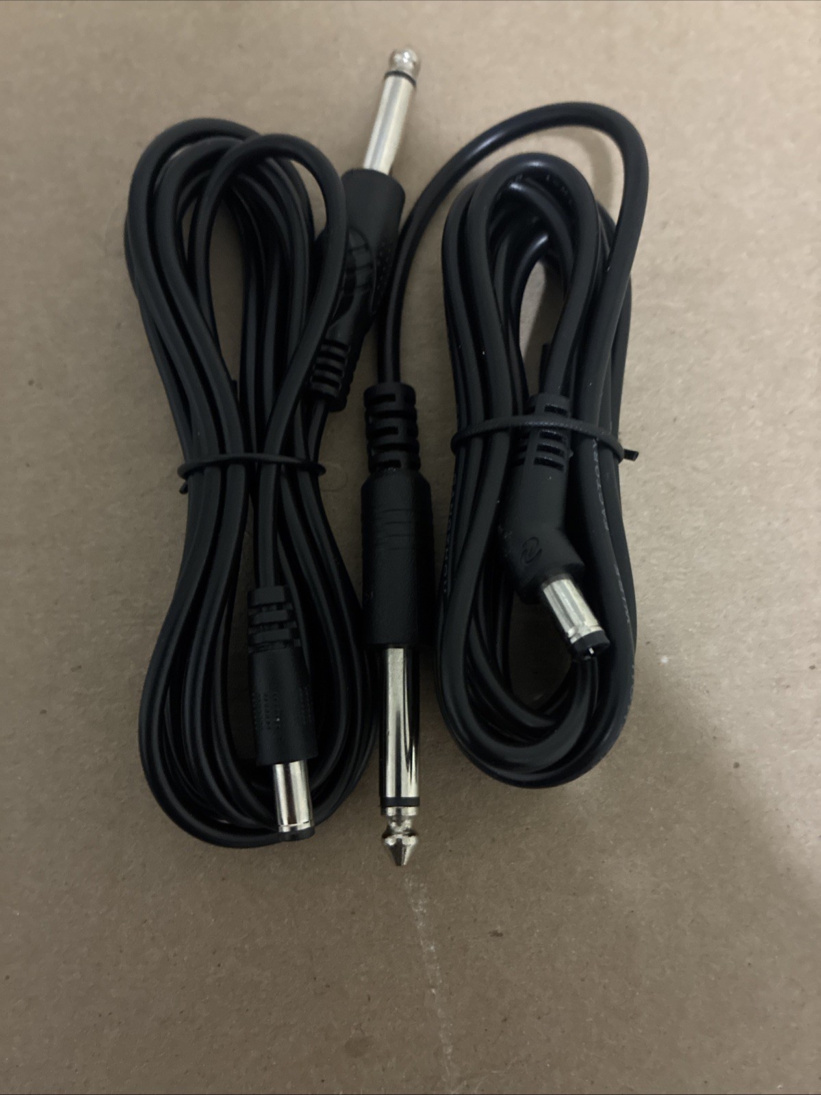 2 Black 6 ft High Quality Tattoo Machine DC Clip Cords Silicone Cable
