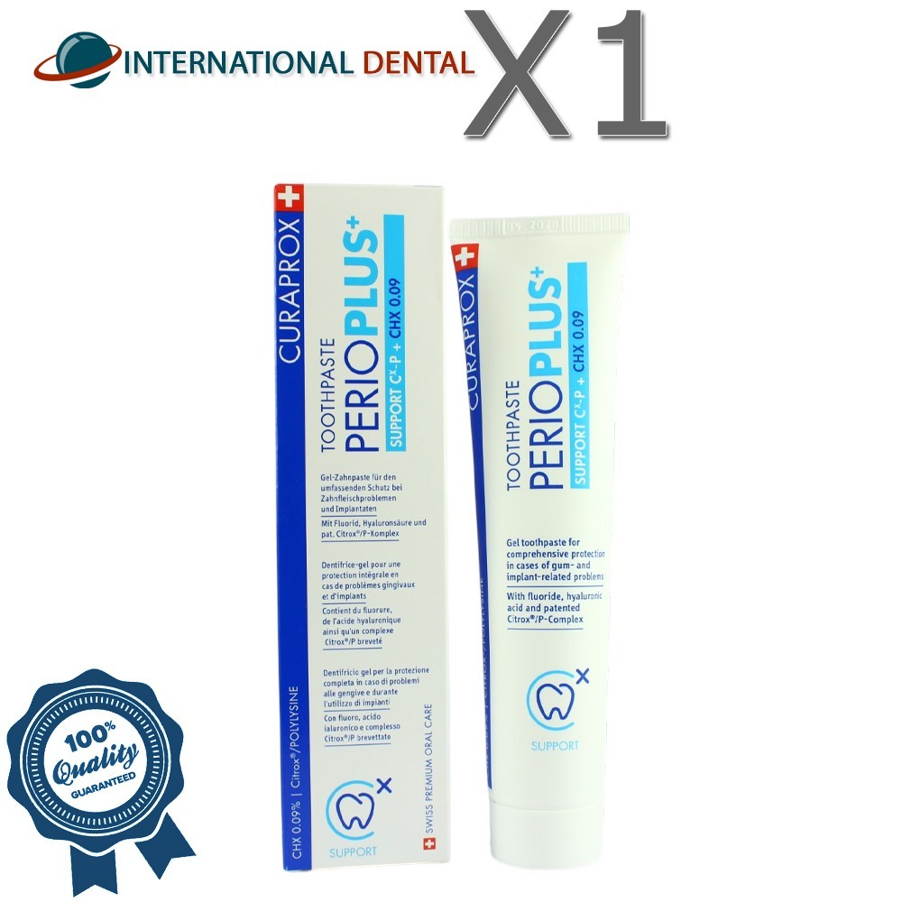 Curaprox Perio Plus Toothpaste CHX 0.09% 75ml Gum Care Support Dental Paste