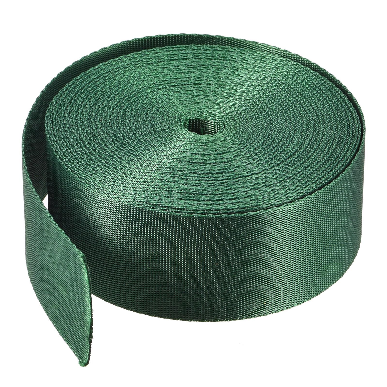 Flat Nylon Webbing Strap 1.5 Inch 10 Yards Light Green for Backpack