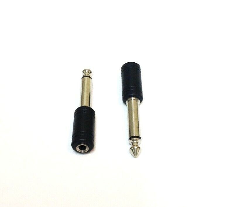(10) Belkin 6.3mm (1/4") Mono Phono Plug To 3.5mm Mono Phono Jack Connectors