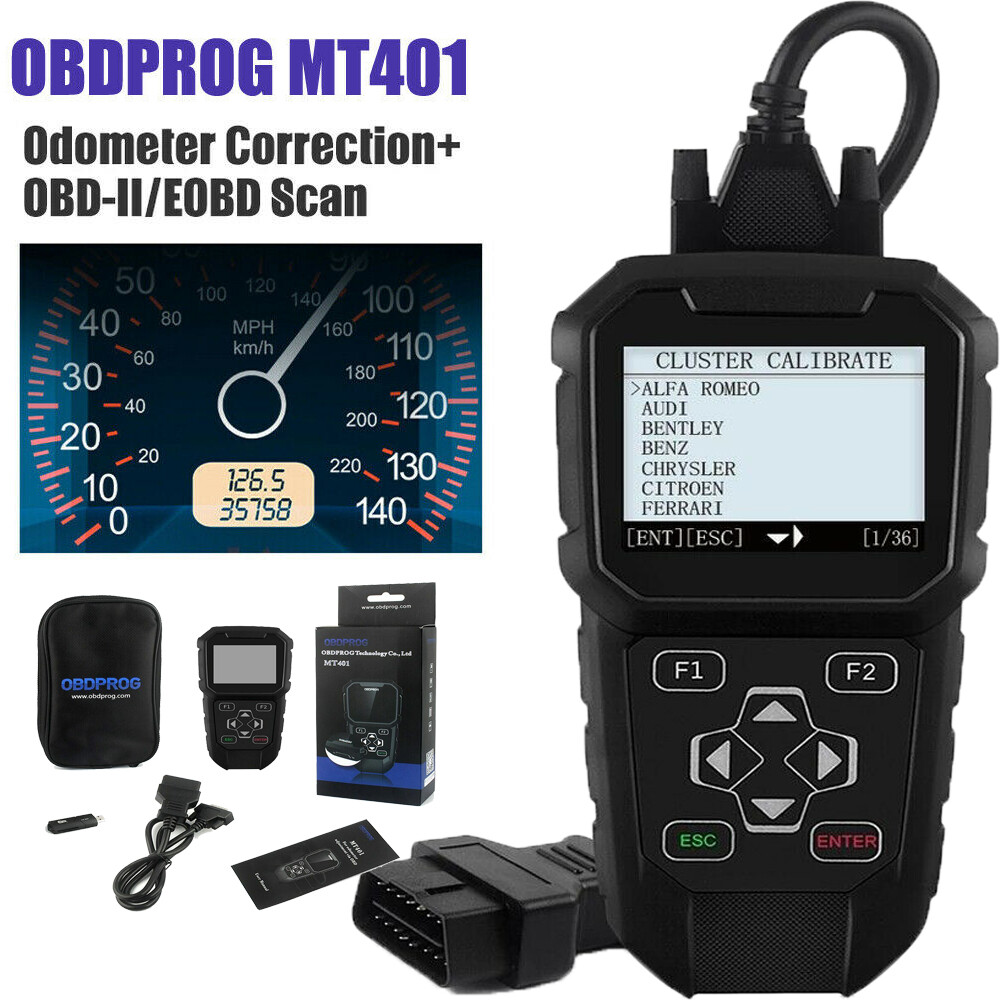 OBDPROG MT401 OBD2 Mileage Correction Odometer Adjustment Car Diagnostic Tool