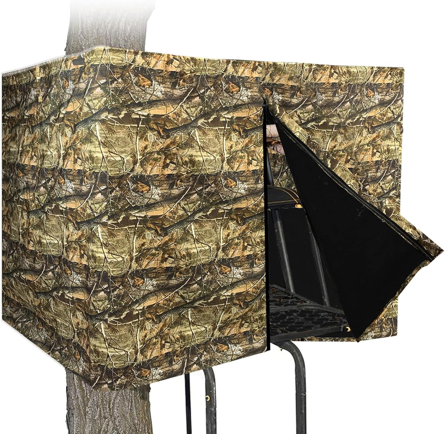 Tree Stand Blind Kit 138'' X 35.4'' Universal 2 Man Tree Stand Blinds for Deer
