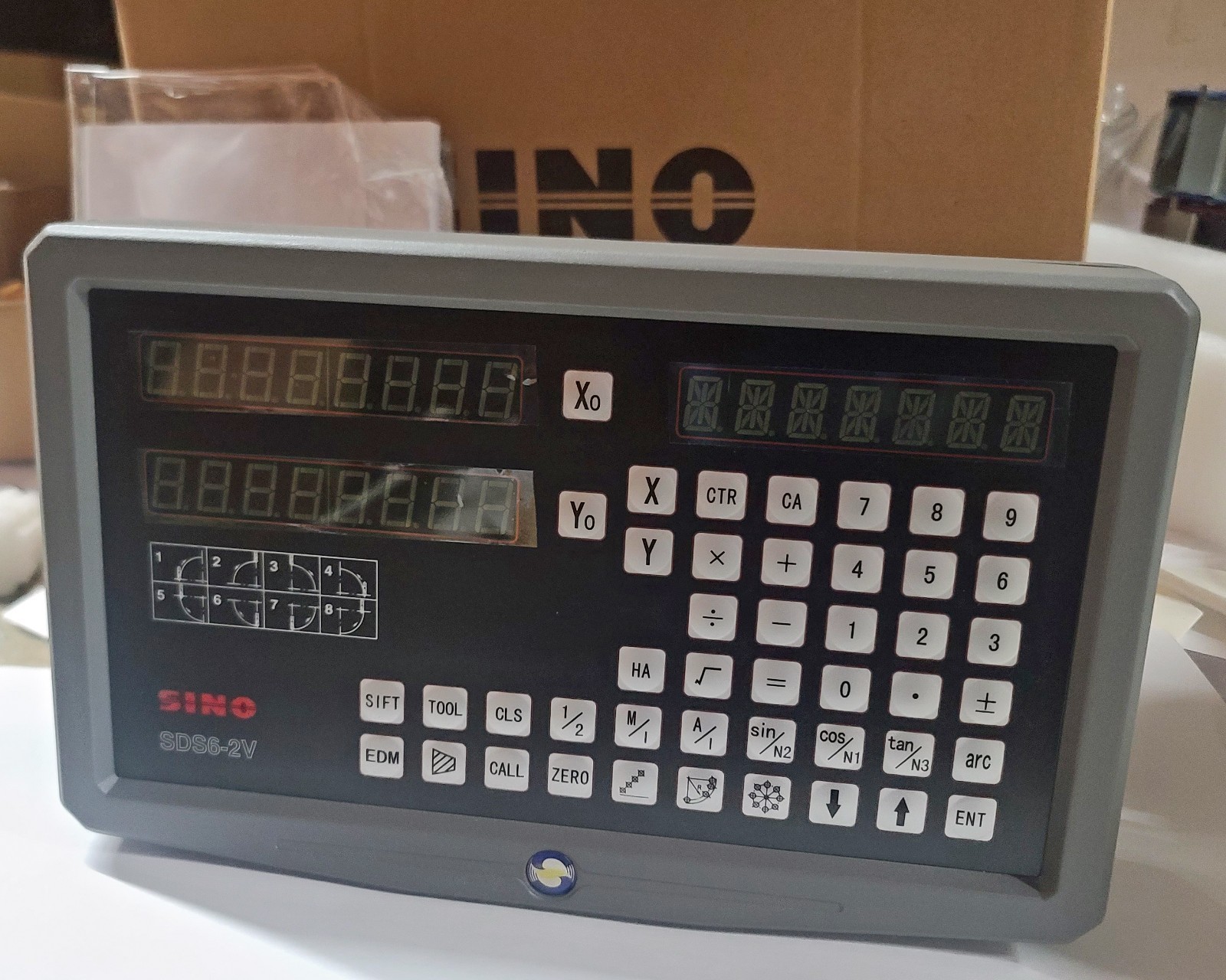 Sino digital readout 2 axis display unit SDS6-2V New