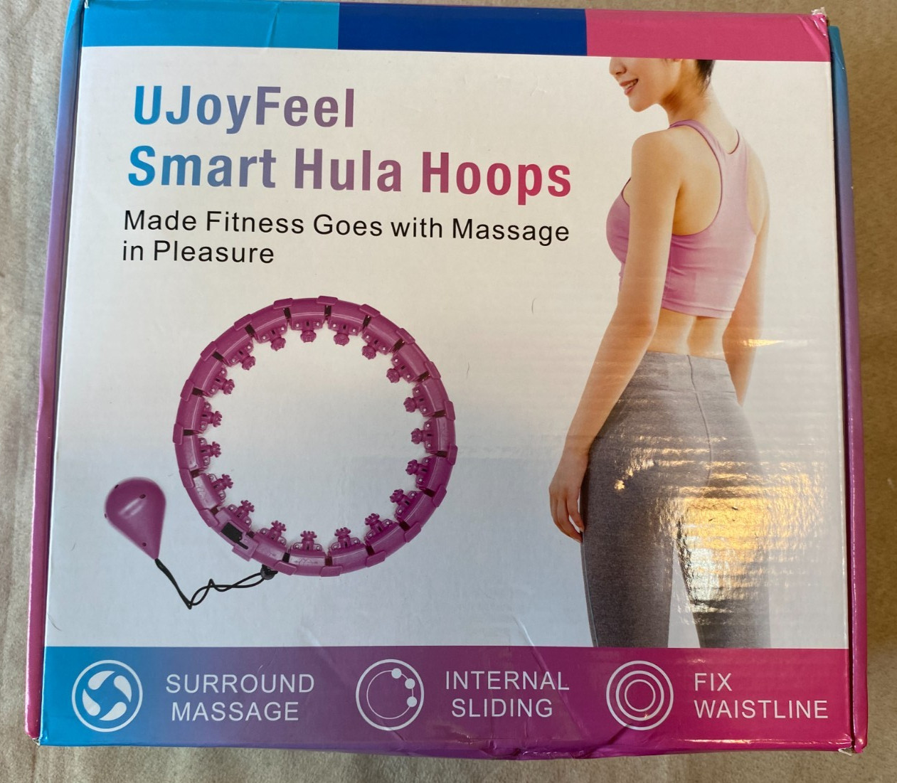 UJoyFeel Smart Weighted Exercise Hula Hoop Weight Loss Core Strength Training