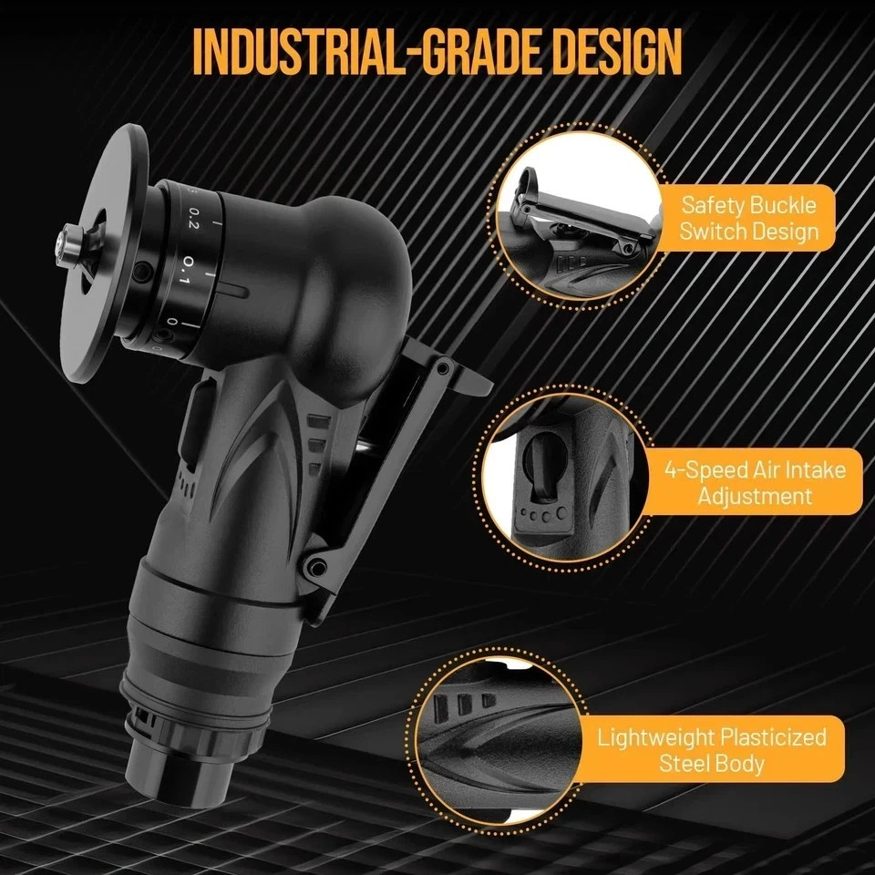 Pneumatic Chamfering Tool Chamfer Tool W/ 6 C-Angle& 6 R-Angle Blade Lightweight