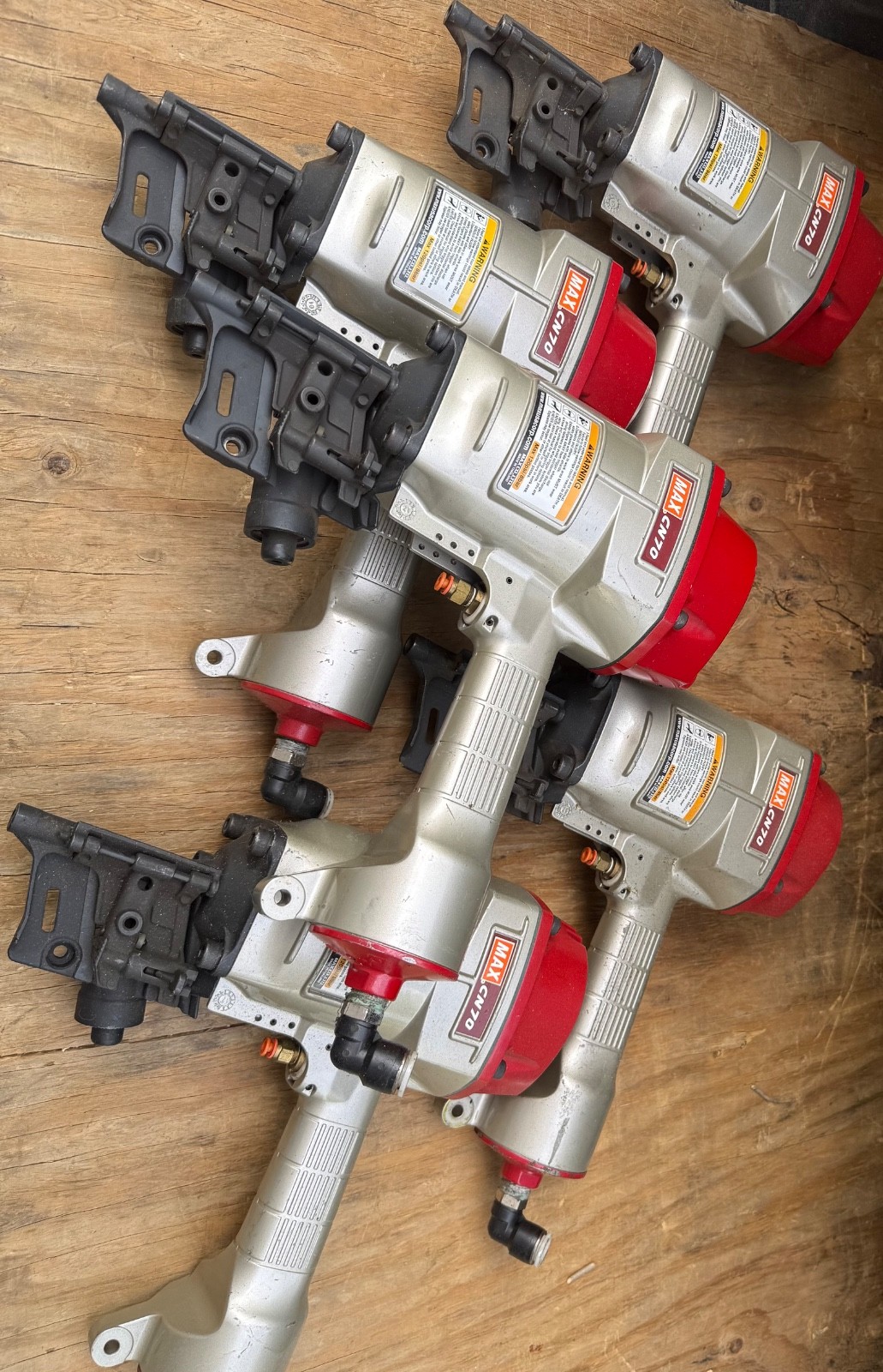 MAX - CN70PAL Machine Mount Coil Nailers - 5 Tools In Total