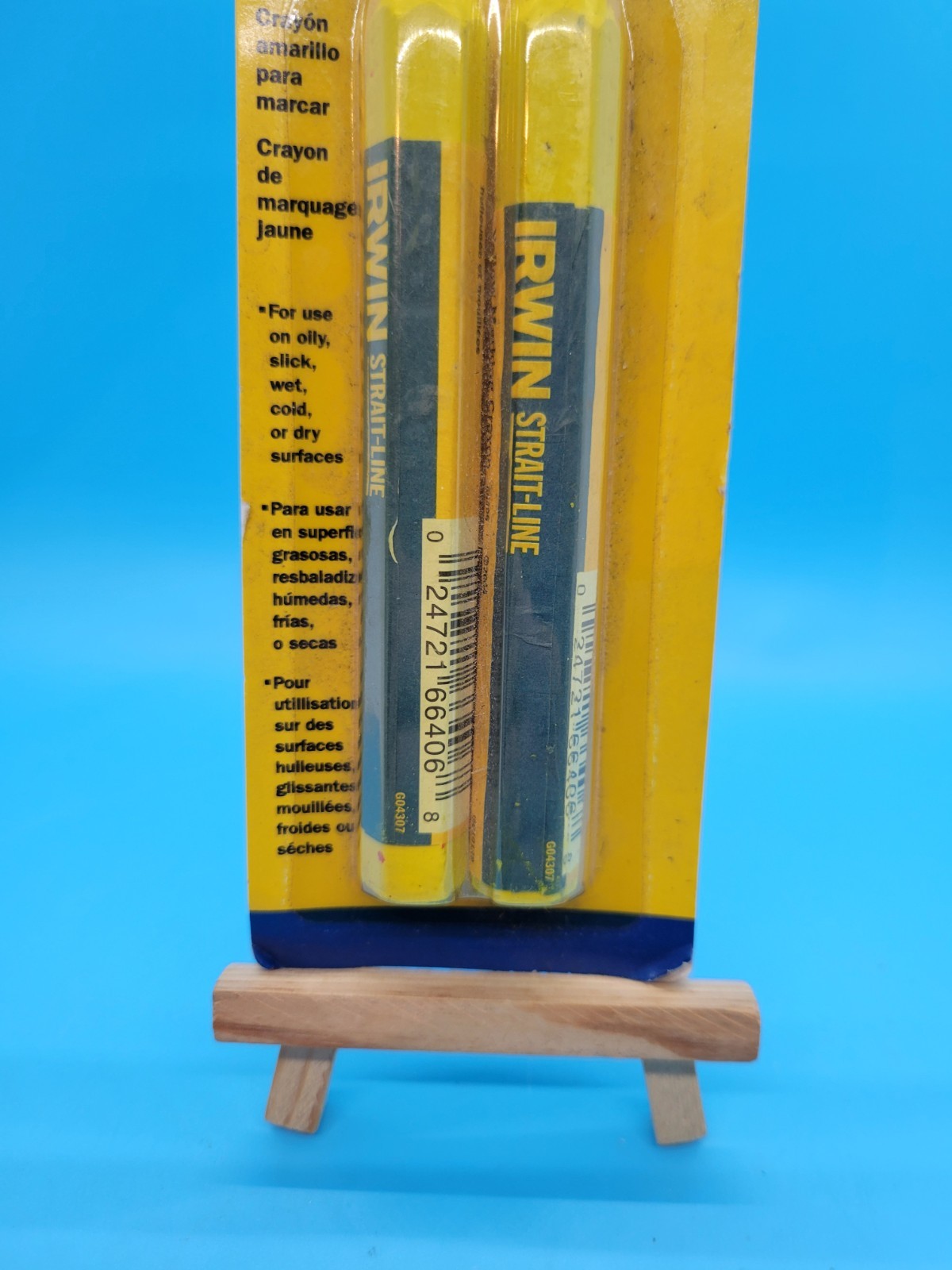 IRWIN Tools STRAIT-LINE Lumber Yellow Marking Crayons2-Pack 666062