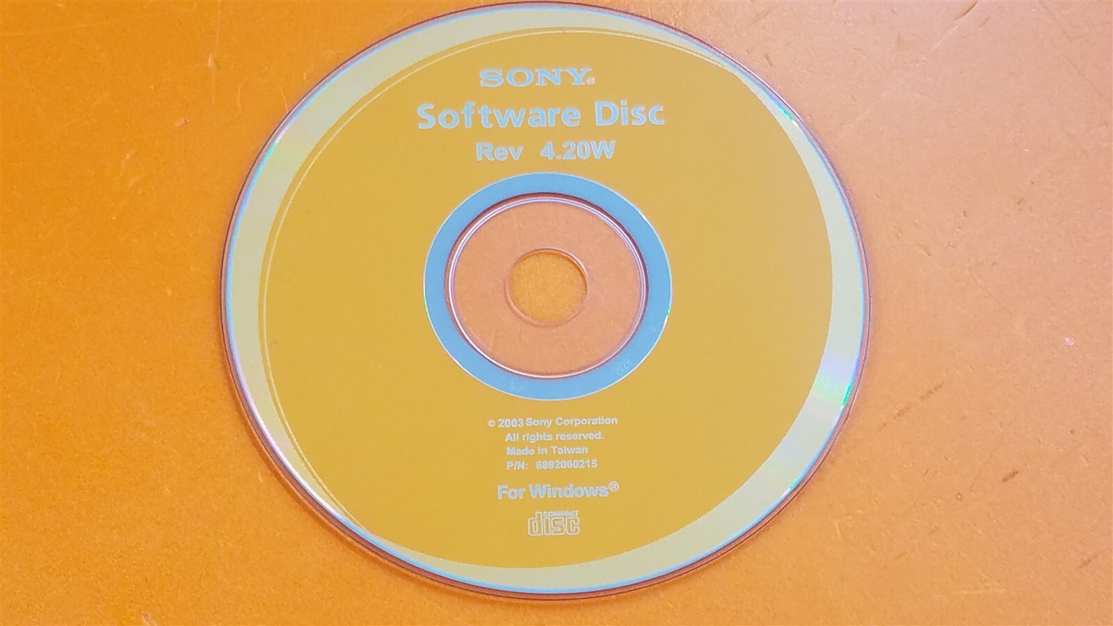⭐️⭐️⭐️⭐️⭐️ PC SONY Software Disc Rev 4.20W (2003) for Windows