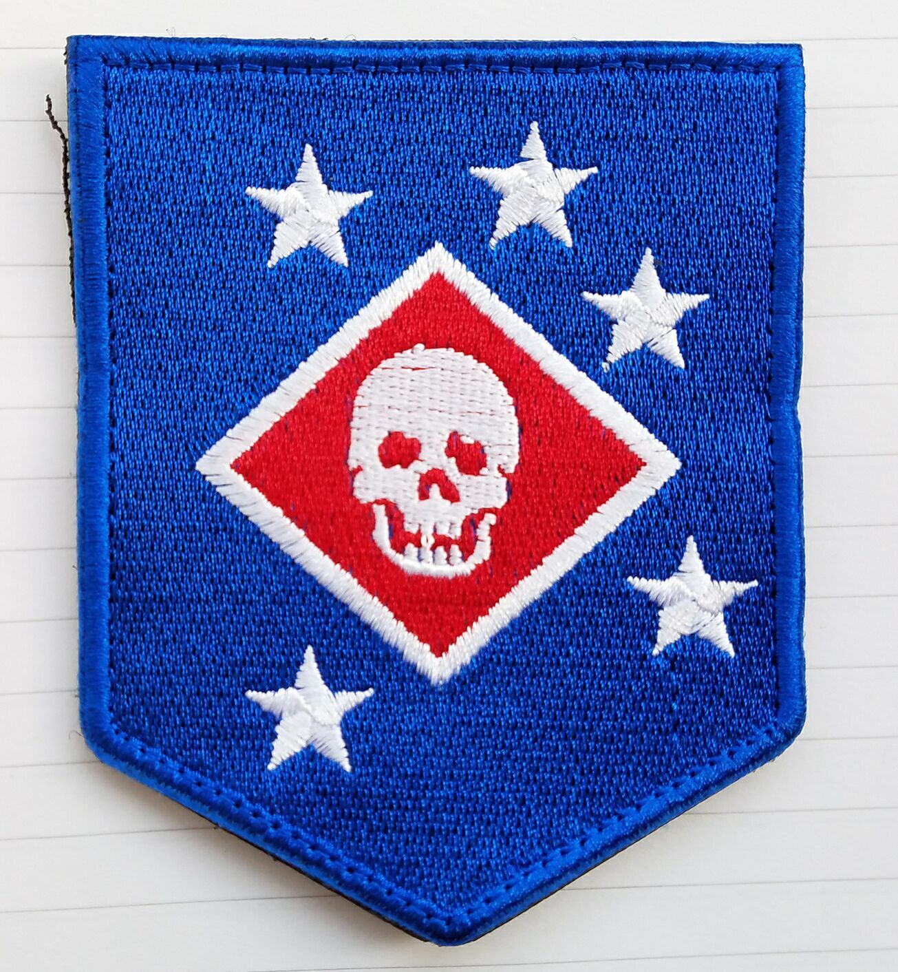 Marine Raiders Infrared Special Operations-MARSOC,SOF Navy Hook Loop Patch Blue
