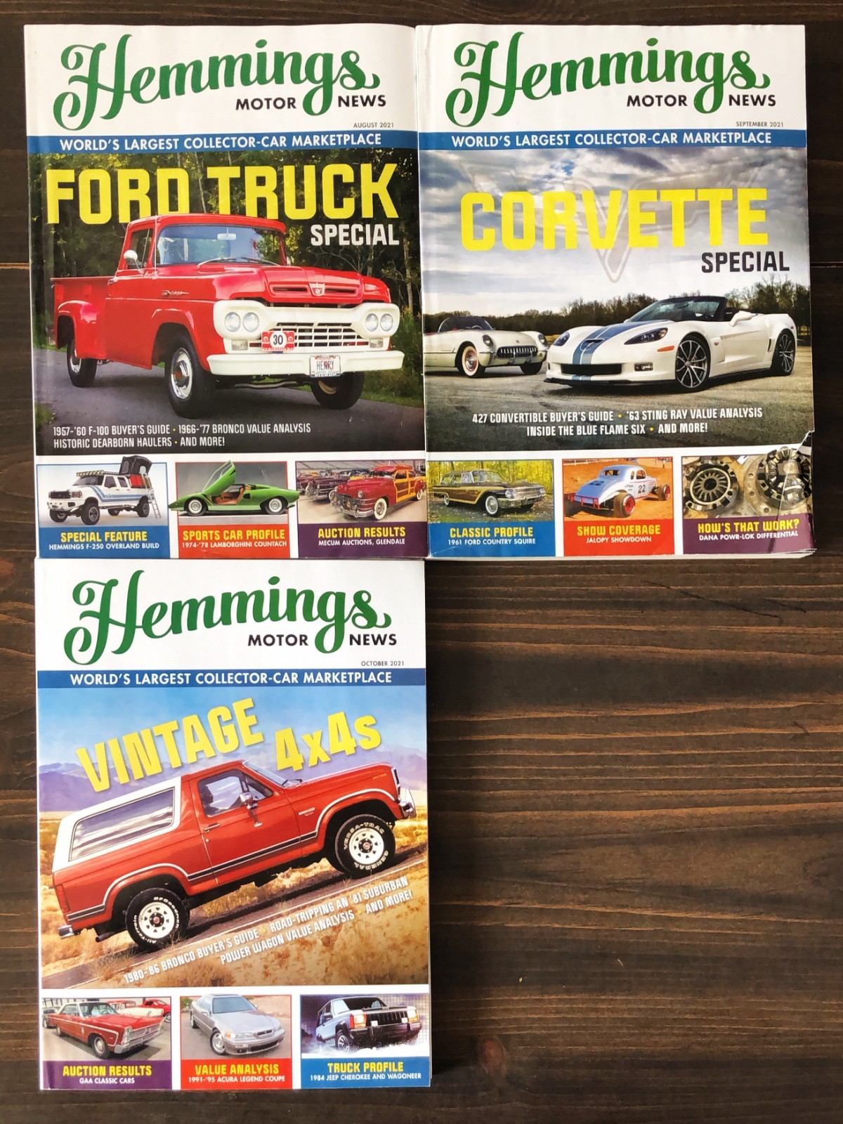 2021 Hemmings Motor News - Lot of 3