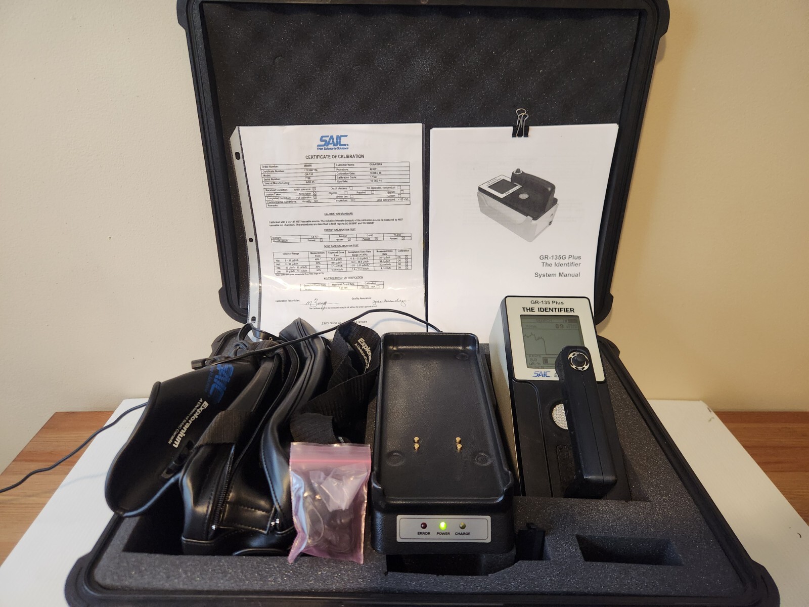 SAIC Exploranium The Identifier GR-135 Plus  detector/rock hunter, stat+software