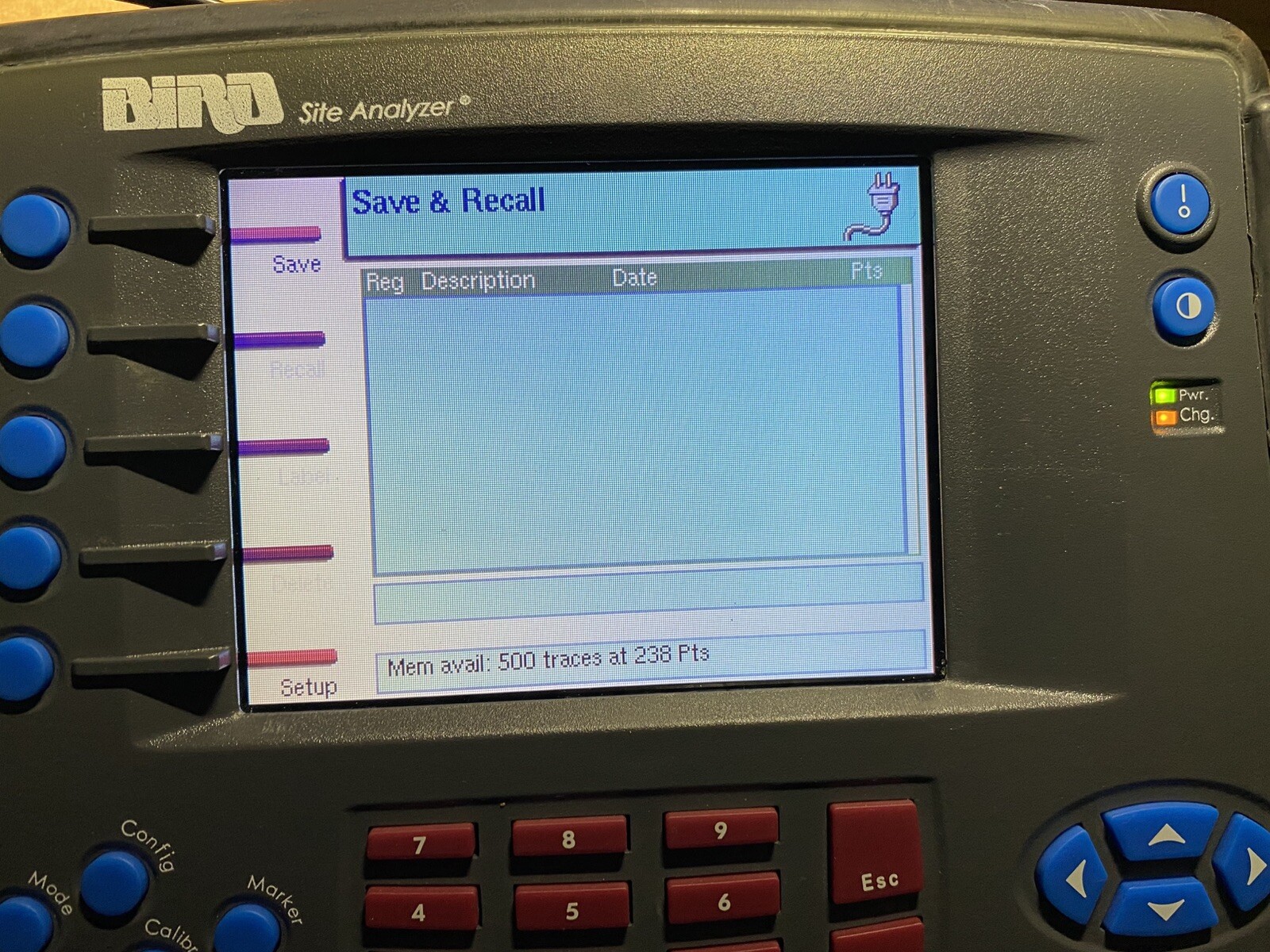 Bird SA-6000EX Cable Antenna Site Analyzer 25-6000 MHz Unit