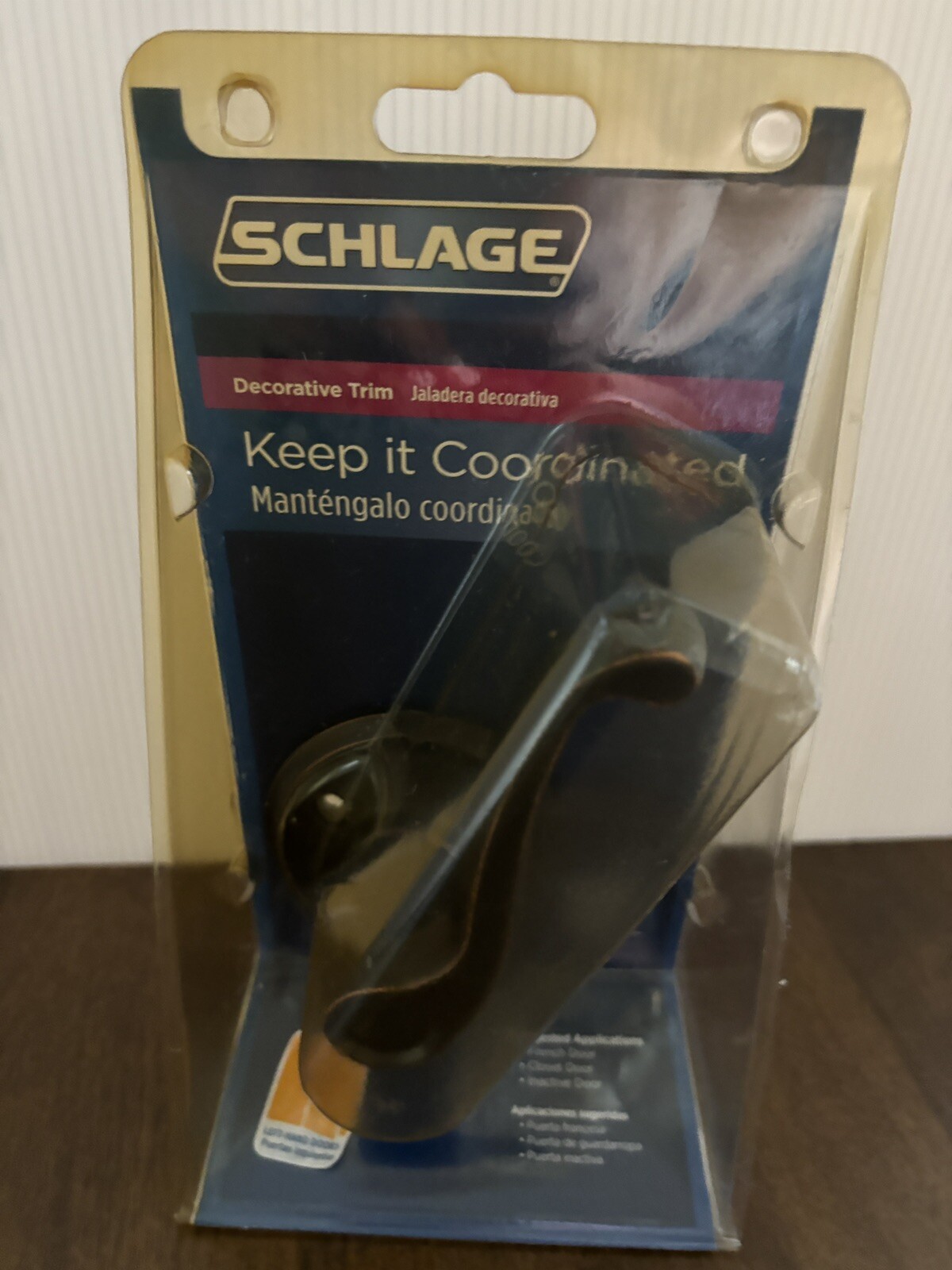 Schlage F170 V FLA 716 Aged Bronze Flair Lever Left Hand Door Handle NIP