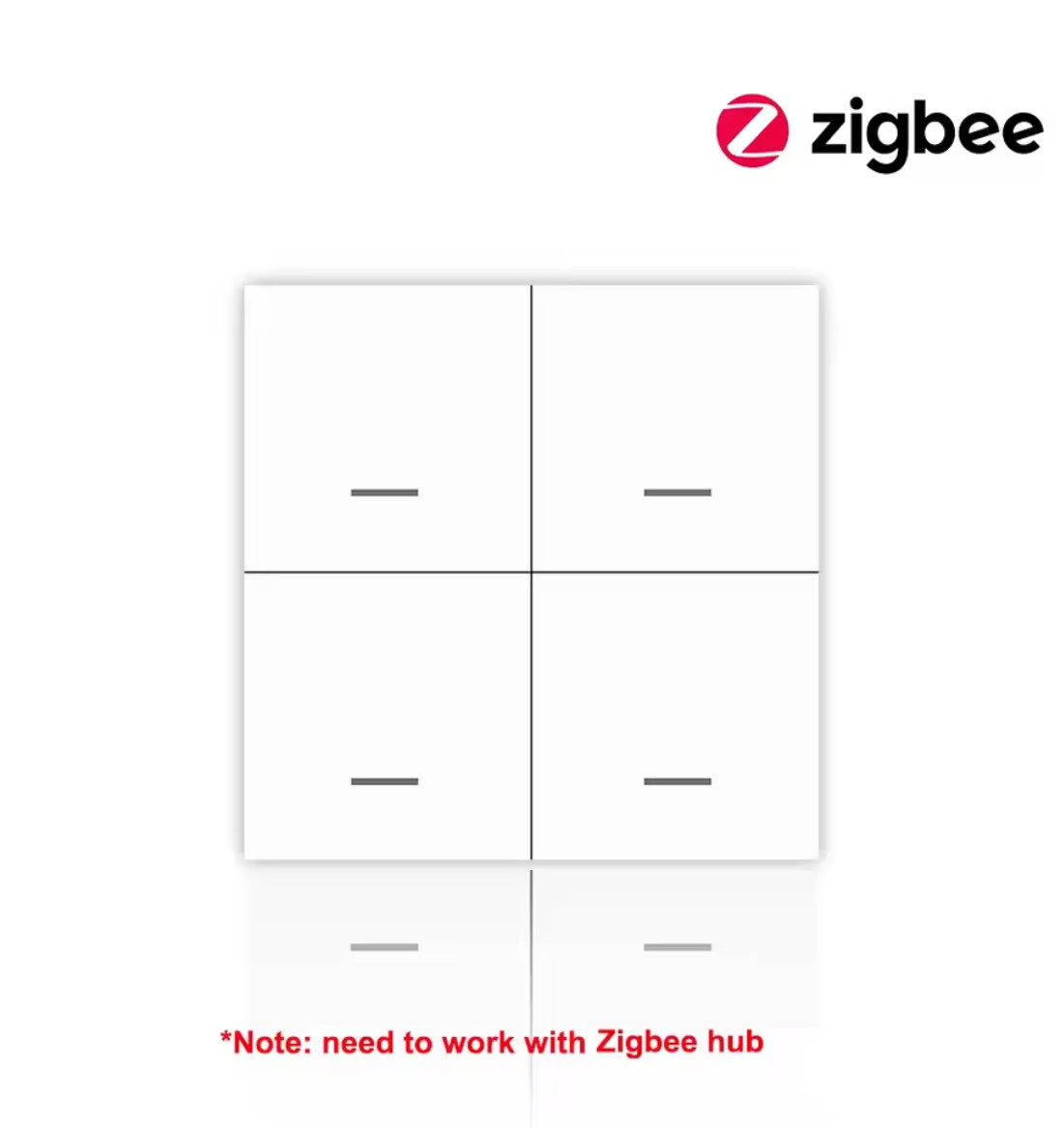 Smart ZigBee Scene Switch Wireless Scene Switch 4 Gang 12 Mode Automatic