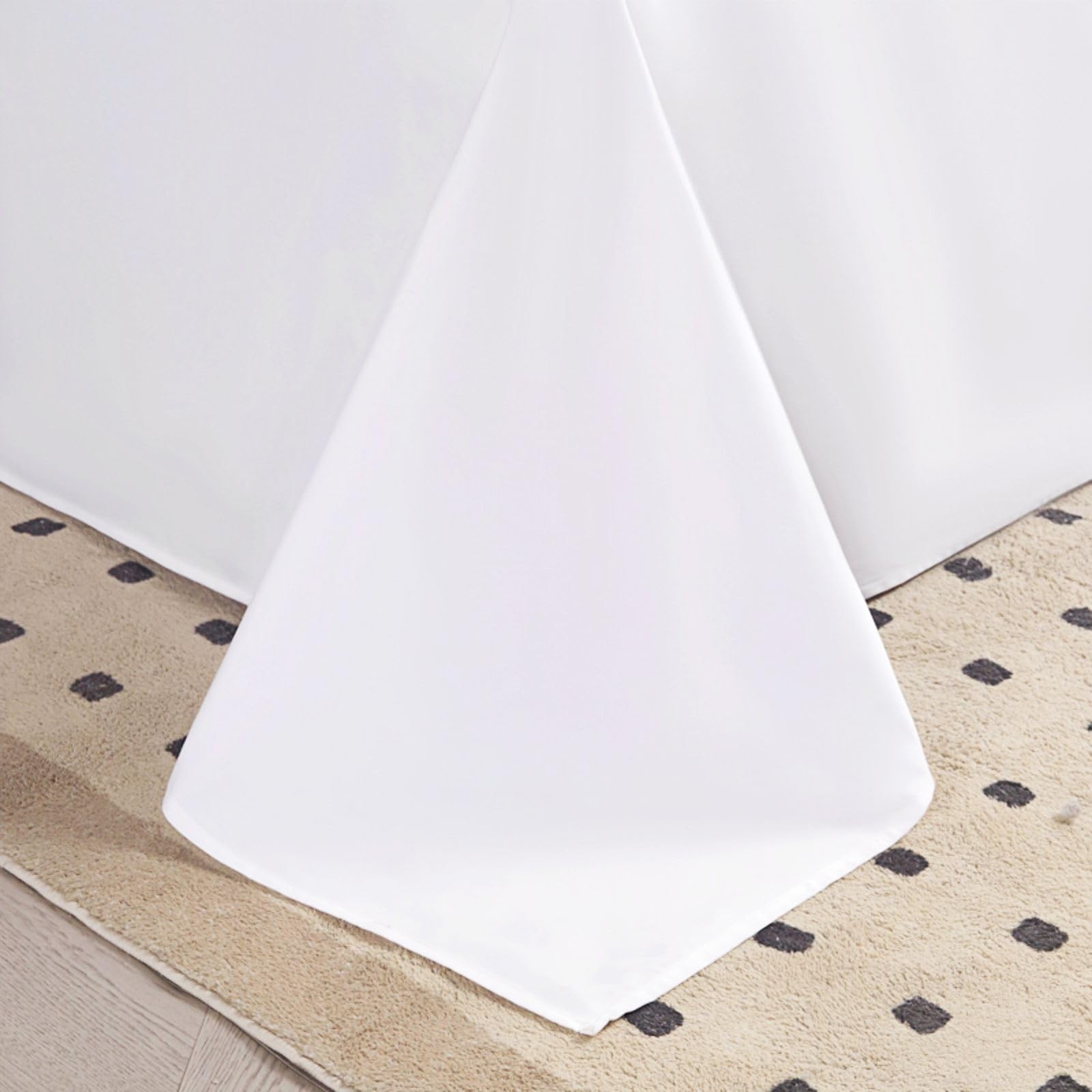 Flat Queen Size, Soft 300 Thread Count 100% Cotton , Sateen, Cooling & Breath...