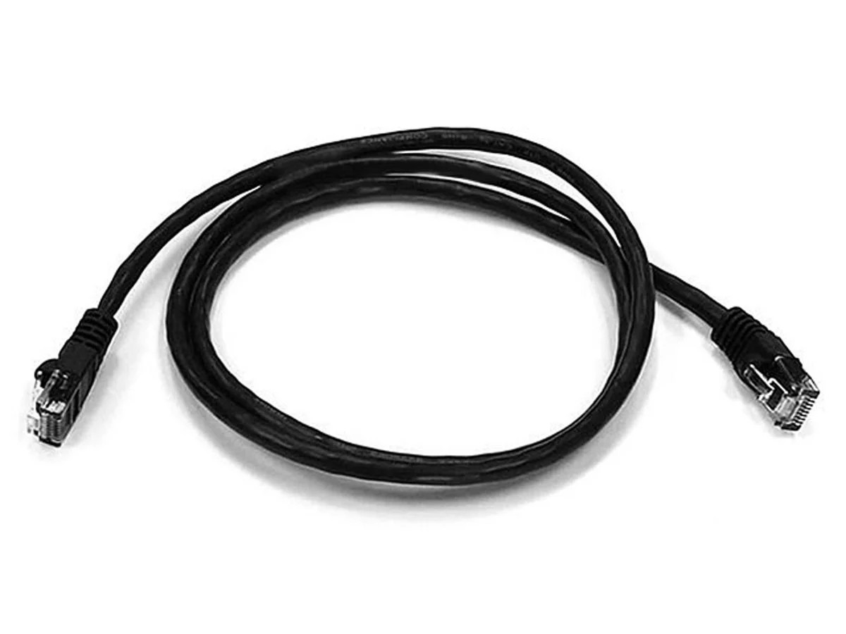 Cat6 Ethernet Patch Cable Network Internet Cord RJ45 Stranded UTP 24AWG 3' Black