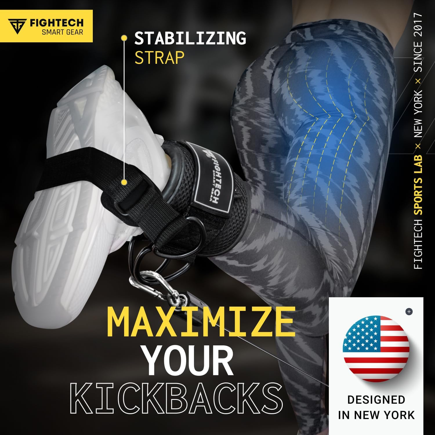 Ankle Straps Cable Machine Attachment for Gym - Cable Kickback Ankle Straps - Pa