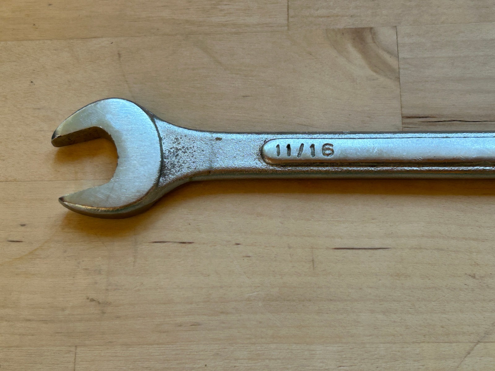 Vintage Combination Wrench 11/16 - No 14 - Drop Forged - Made in India