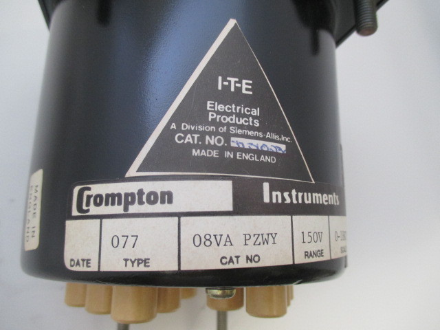 ITE Crompton 077 08VA PZWY Voltmeter