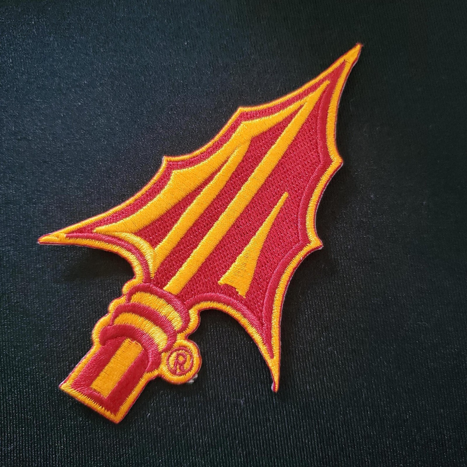 Fsu Spear Patch. Vintage Style Fully Embroidered. Iron On Backing. 3"x 2" Patch.