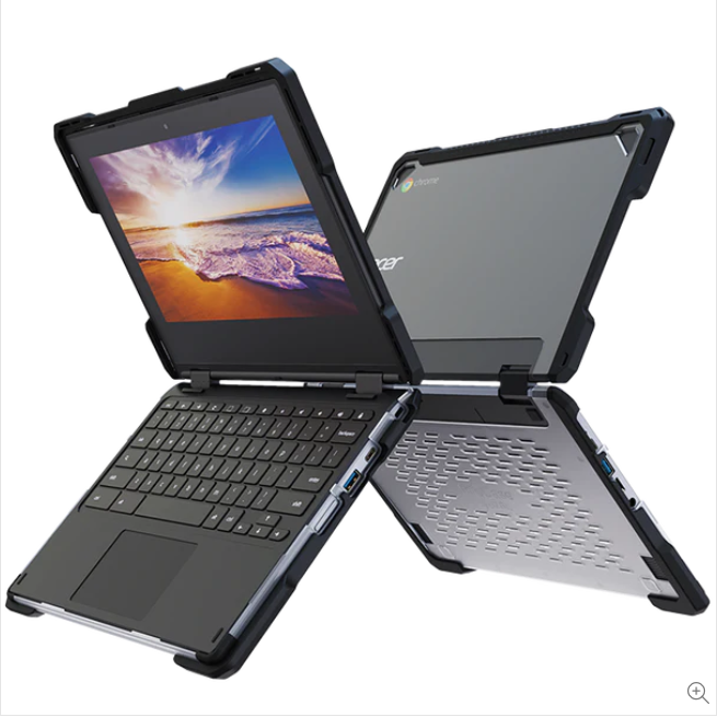 UZBL Rugged Hard Shell Clear Case for Acer Spin 311 (R721T)