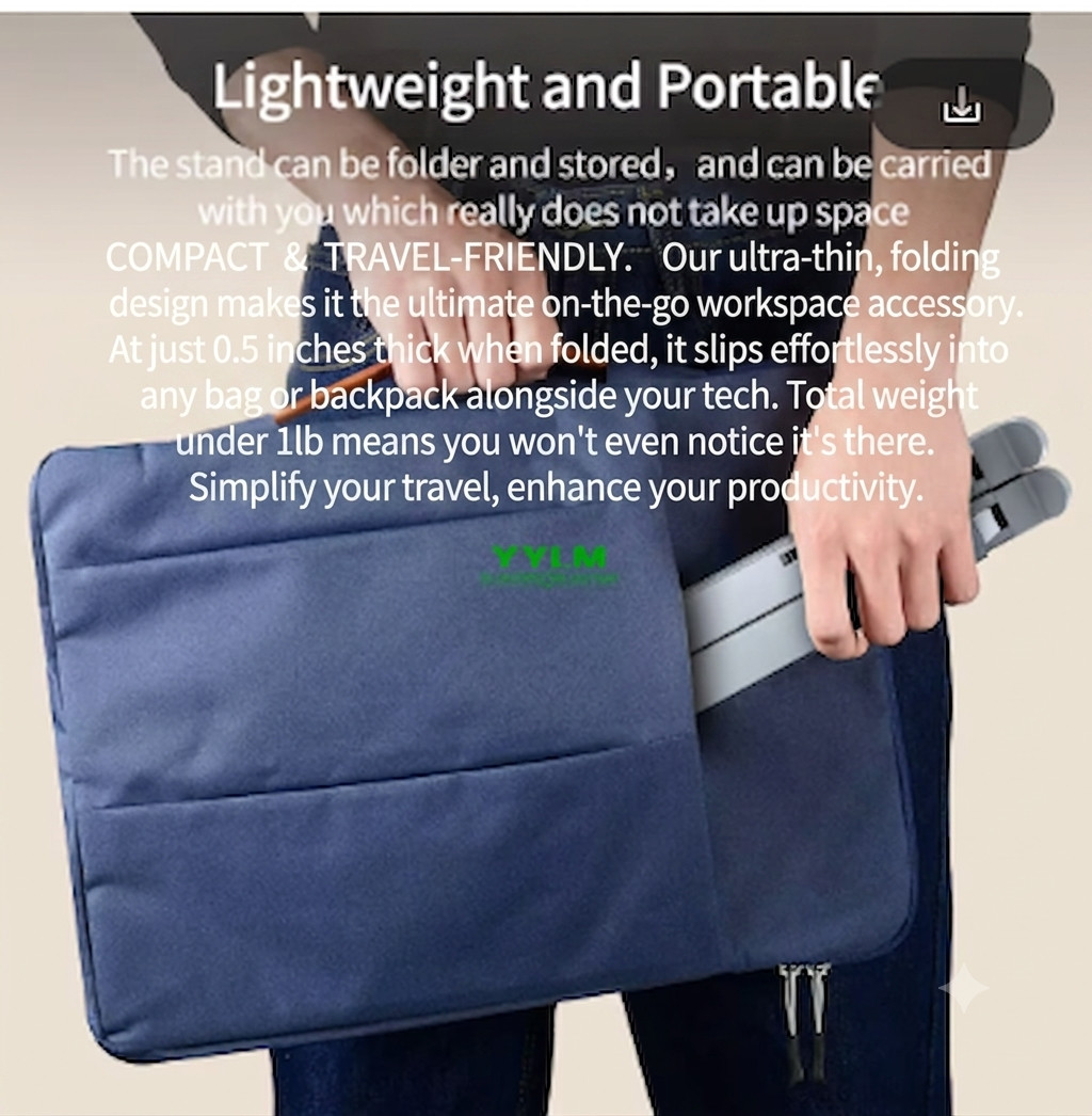 Aluminum Laptop Stand Adjustable Foldable Portable Notebook Holder