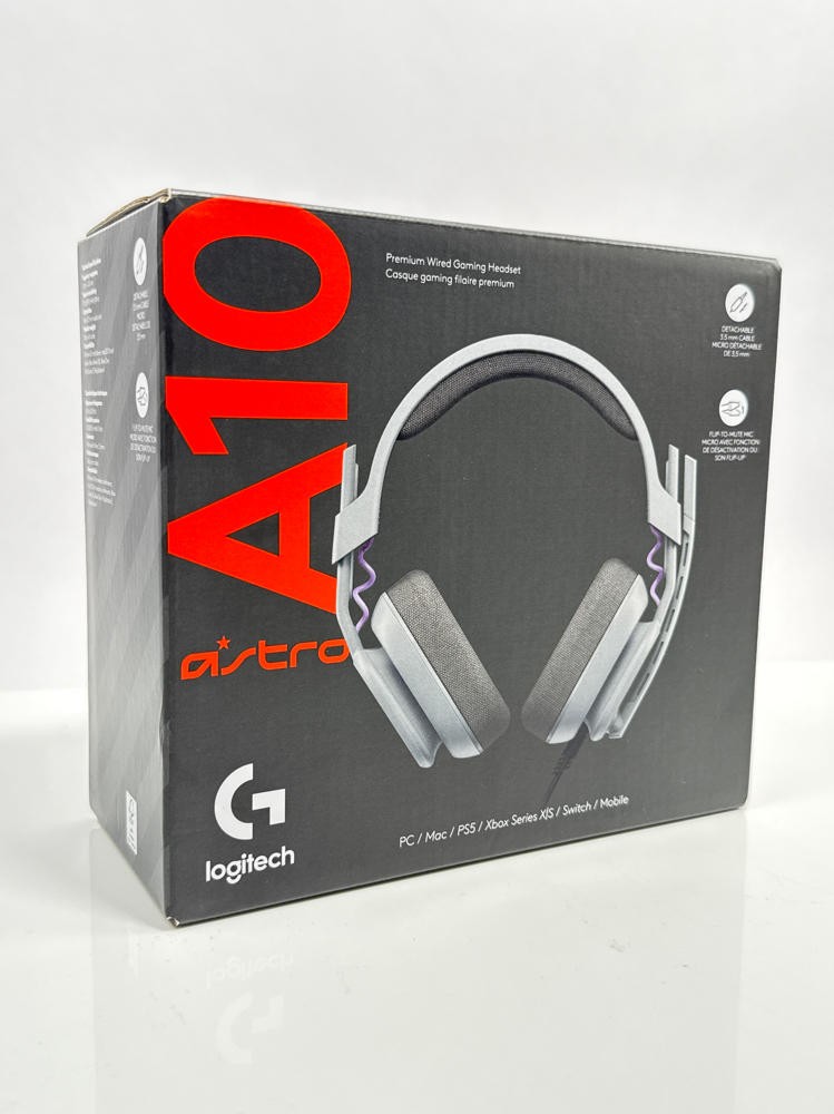 Logitech G Astro A10 Gen 2 Wired Gaming Headset 3.5mm Console Grey