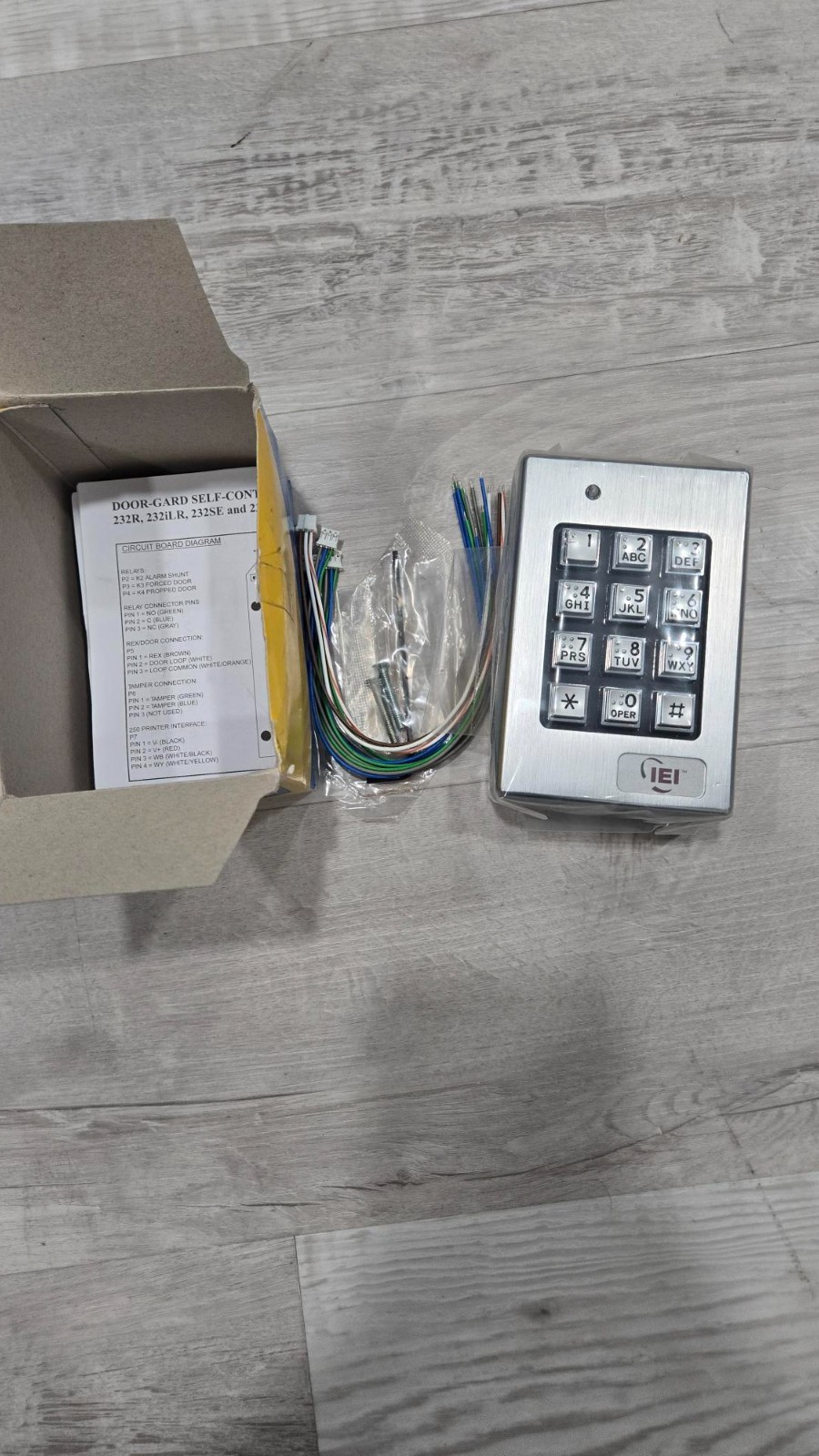Linear 232SE, Indoor / Outdoor Surface-mount Weather Resistant Keypad