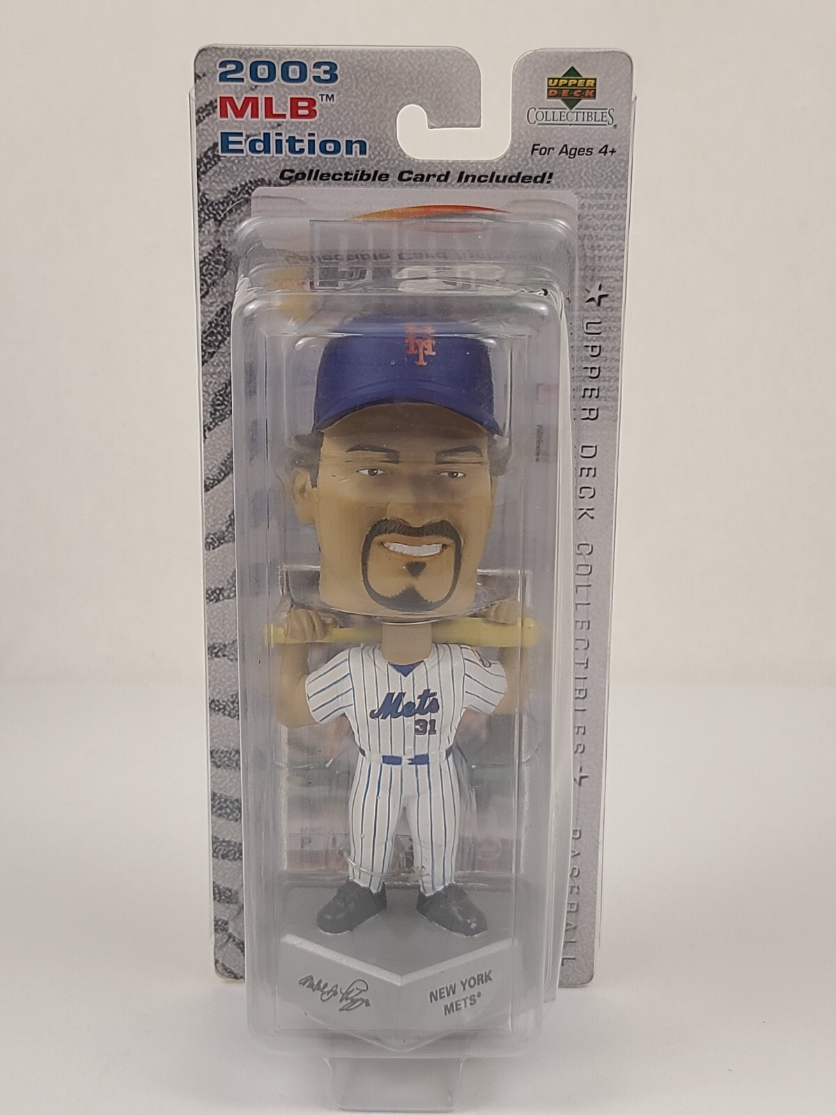 Mike Piazza New York Mets Bobblehead Playmakers 2003 Upper Deck Card