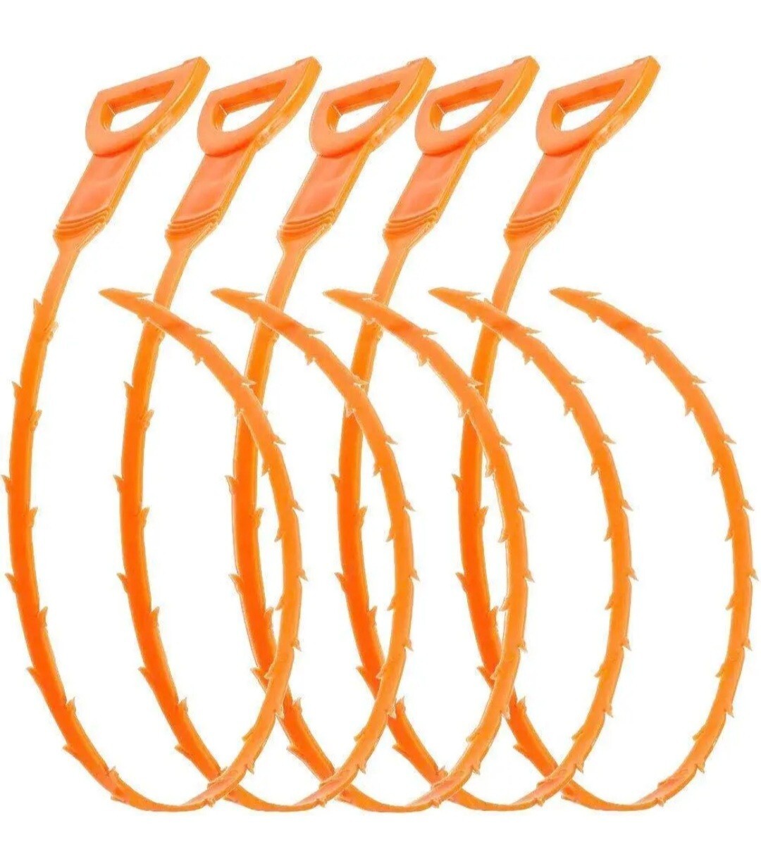 Drain Hair Cather 5 pcs 20 Inch Drain Snake Shower Drain Hair Trap Clog Remover