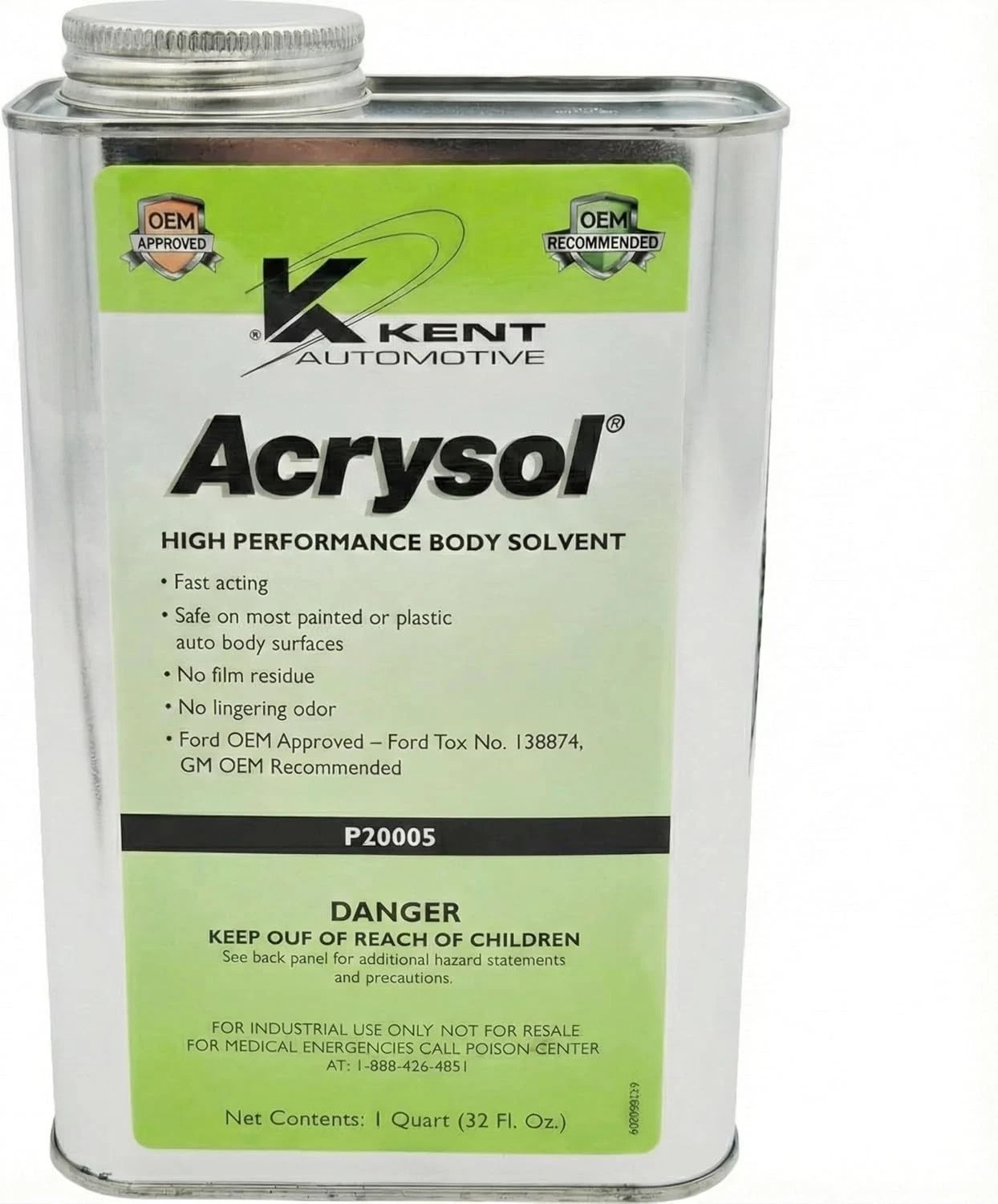 Kent ACRYSOL Body Solvent, Cleaner for Automotive Paint Prep – 32oz