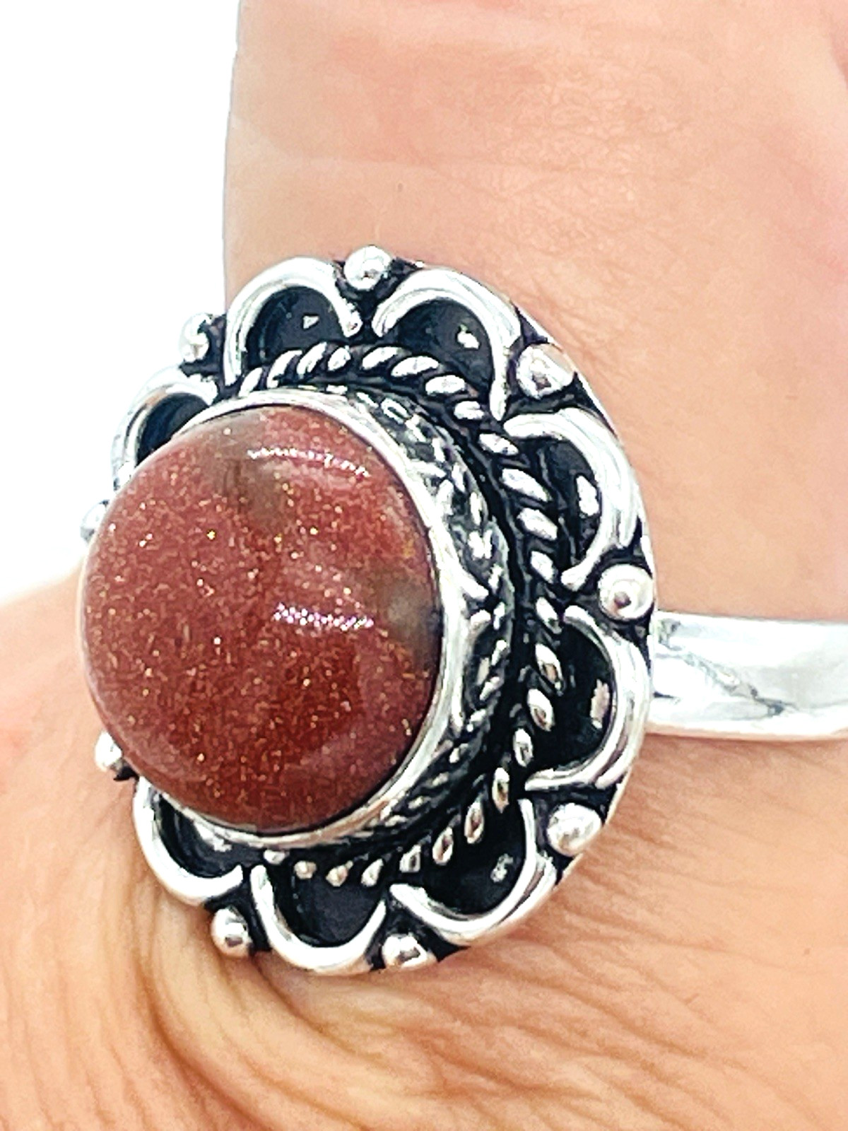 Scalloped Silver 2026 Whimsigoth Aesthetic Autumn Statement Ring