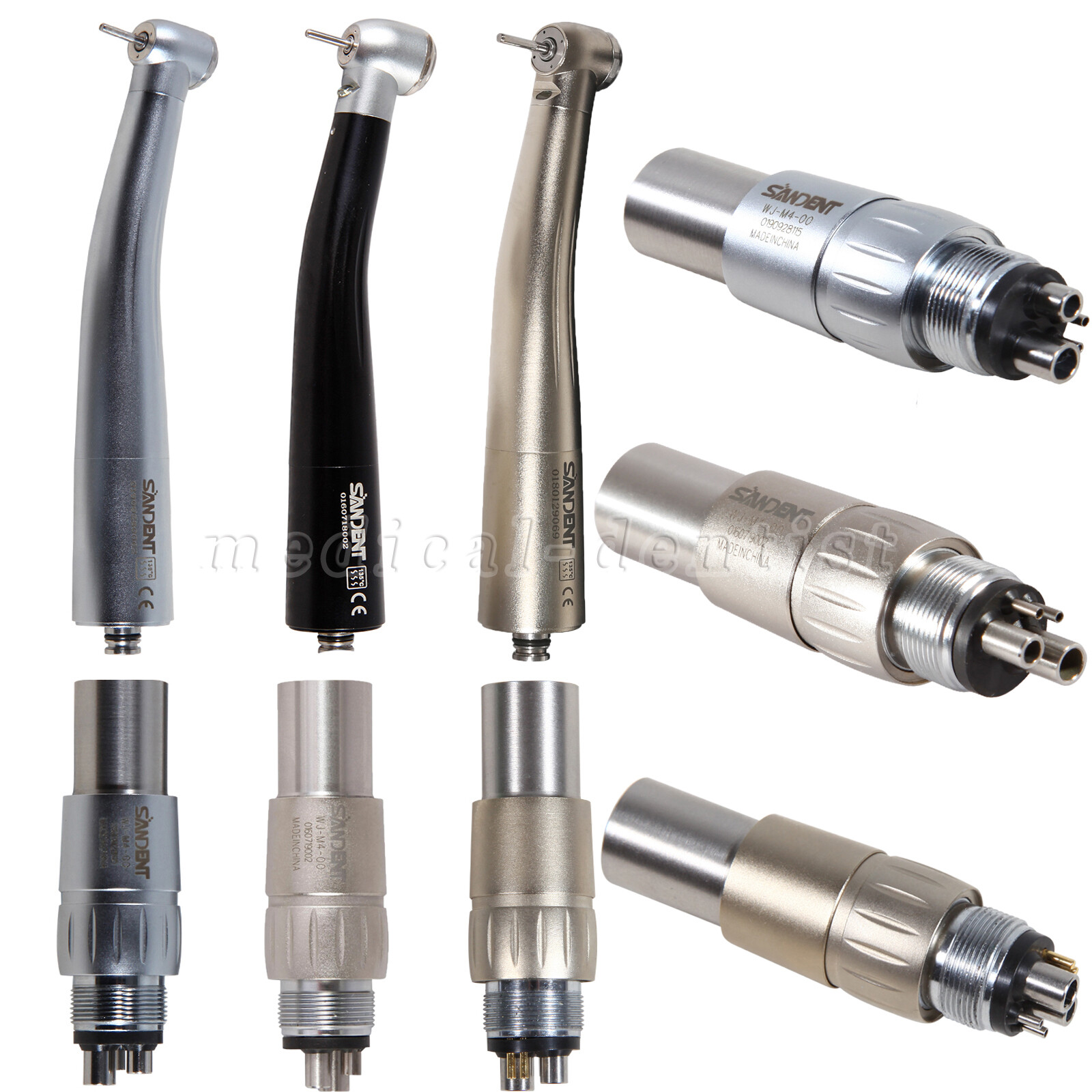 Dental High Speed/E-generator/Fiber Optic LED Handpiece/4/6 Hole Coupler for NSK
