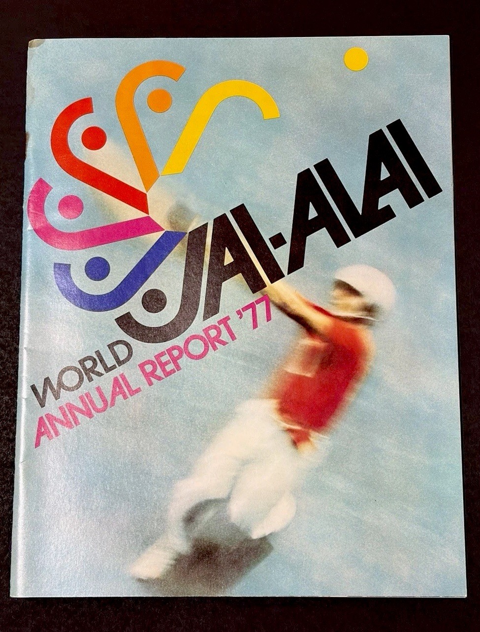 1977 World Jai Alai large color book. Directly from Pedro Mir Estate. Nostalgia