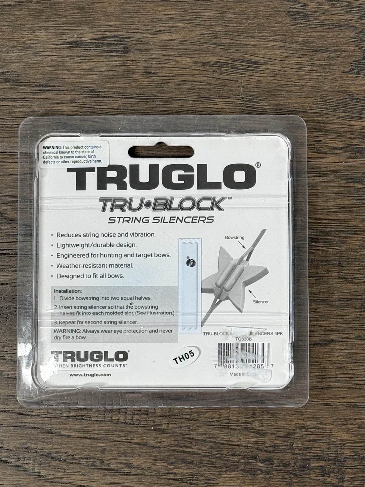 Truglo Tru-Block String Silencers All Bow Black TH05