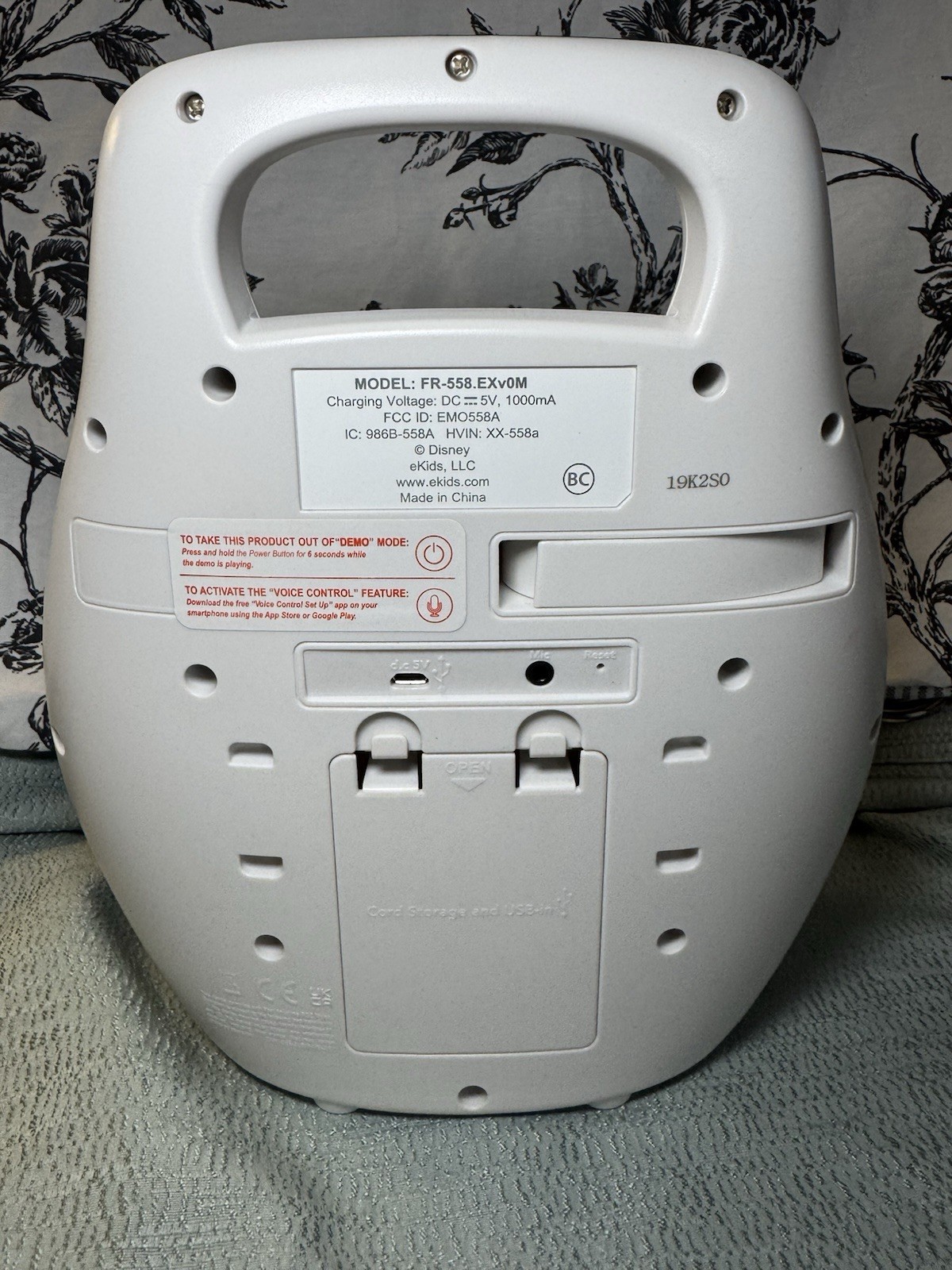 Disney Frozen 2 Bluetooth MP3 Karoake Machine Missing Microphone Working