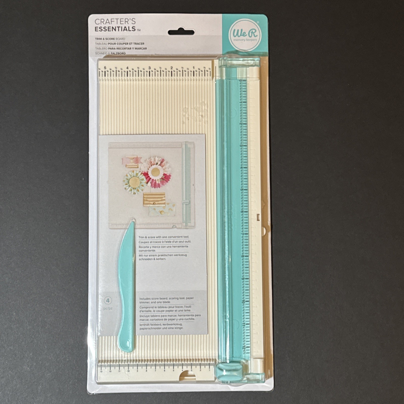 We R Memory Keepers Trim and Score Board, Paper Cutter, Scrapbook Crafts Cutting