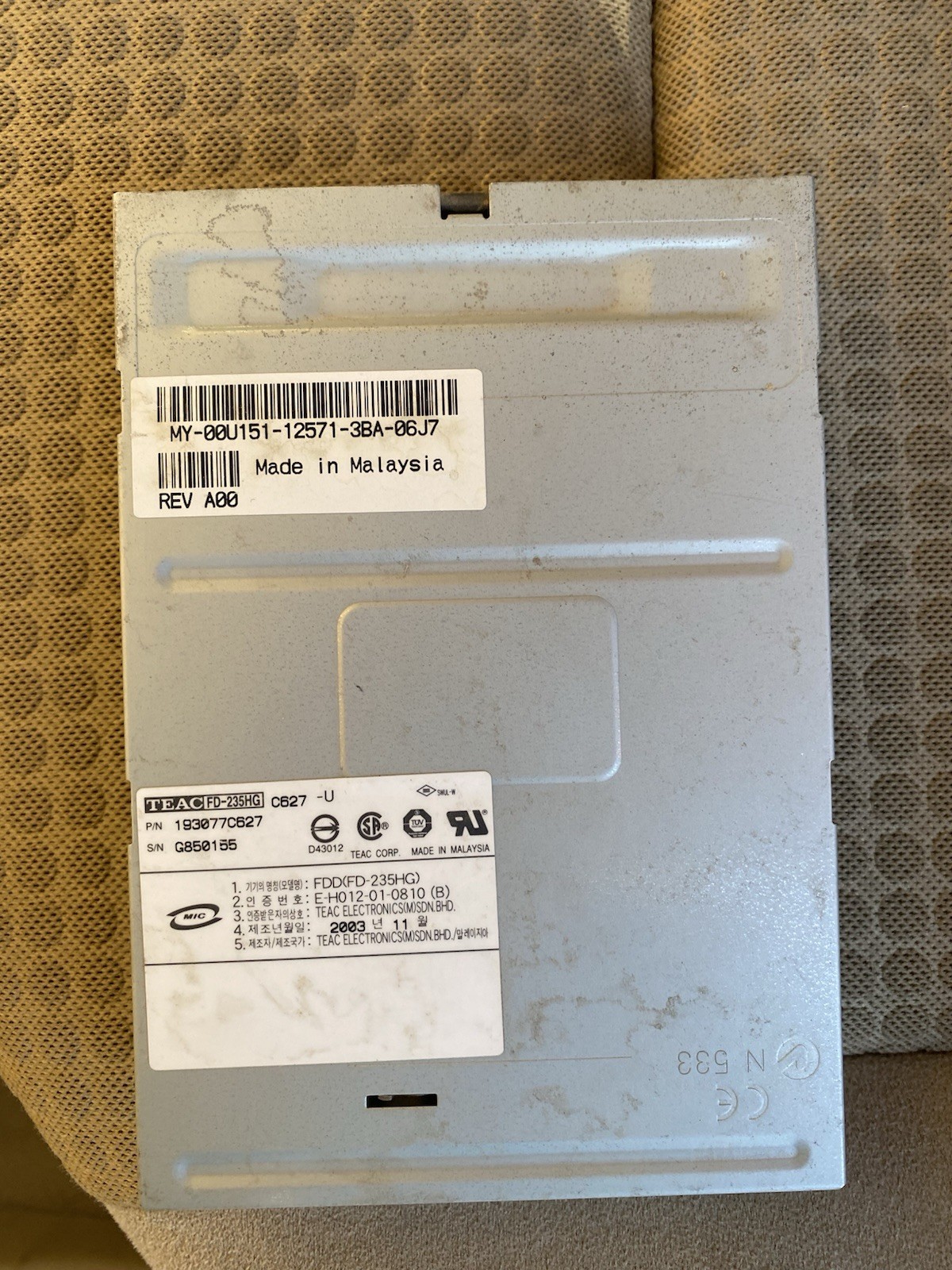 TEAC FDD(FD-235HG) 3.5B FLOPPY DRIVE