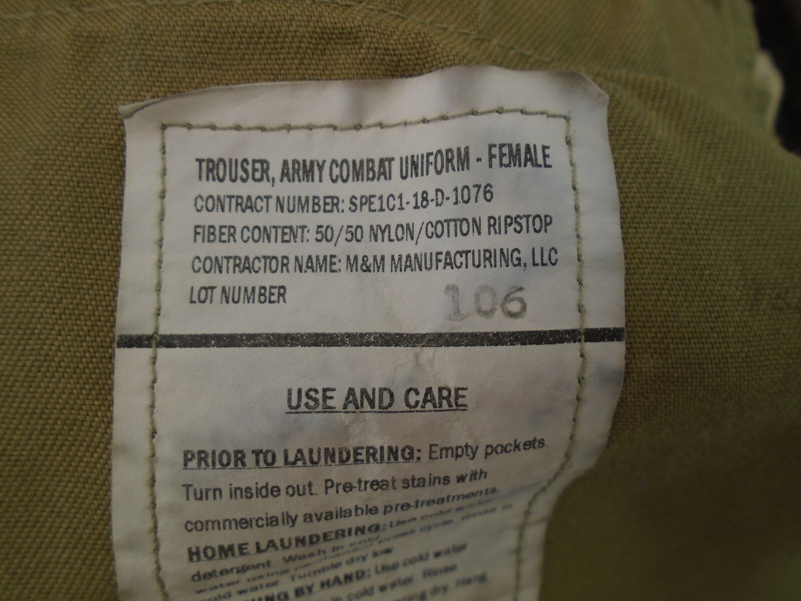 USAF US Army Combat Uniform Multicam OCP Pants Trousers Size 28 Long 2018 123-M