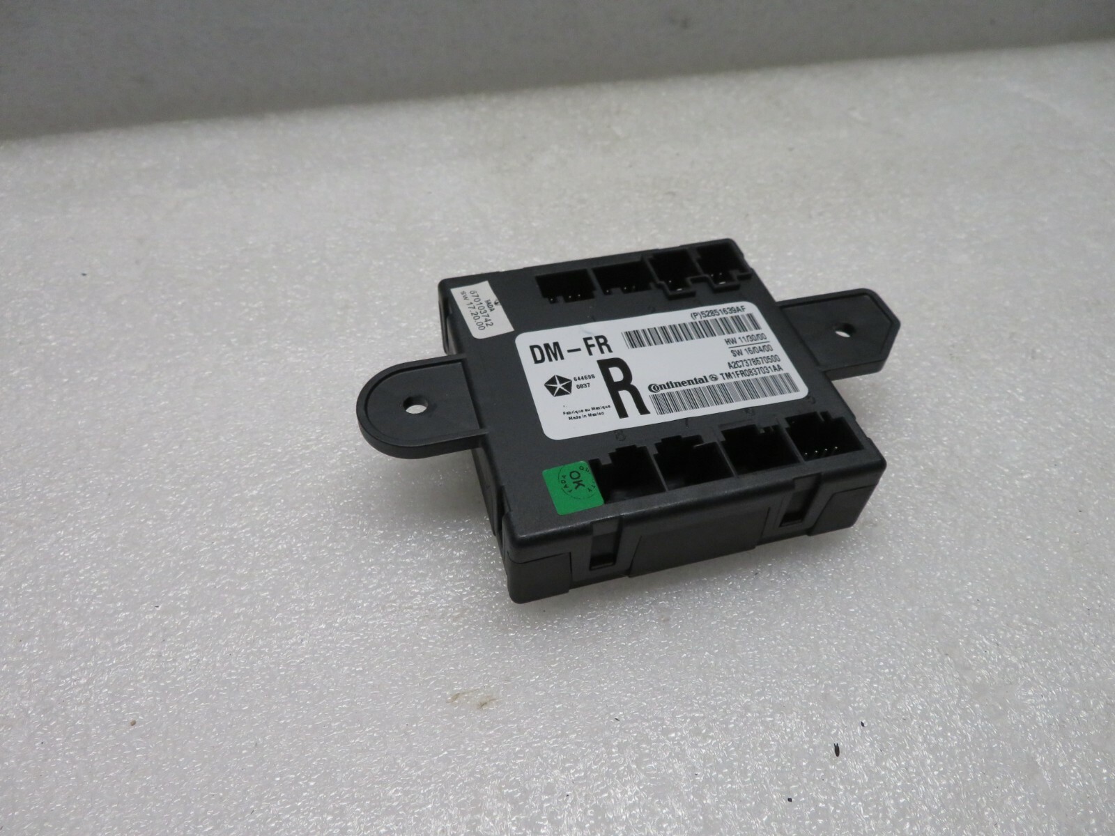 2014-2019 MASERATI GHIBLI SQ4 FRONT RIGHT PASSENGER SIDE DOOR CONTROL MODULE OEM