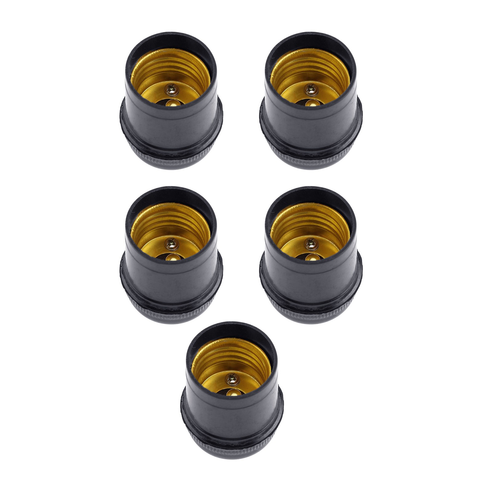 5Pcs E27 4A Light Bulb Lamp Holder Pendant Edison Screw Cap Socket Vintage G