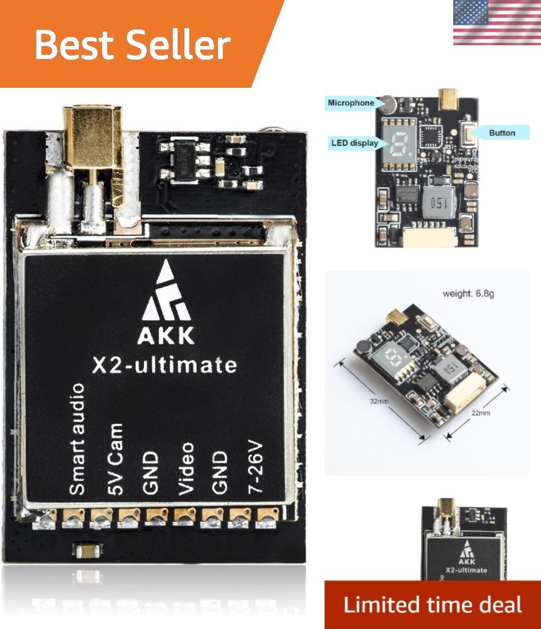 X2-Ultimate 5.8GHz FPV Transmitter with Instant On - Betaflight Compatible