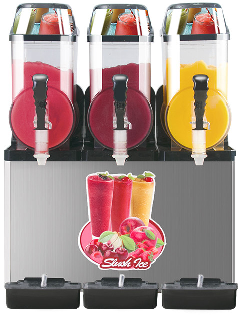 45L 3-Tank Commercial Slush Machine for Frozen Drink & Smoothie Making