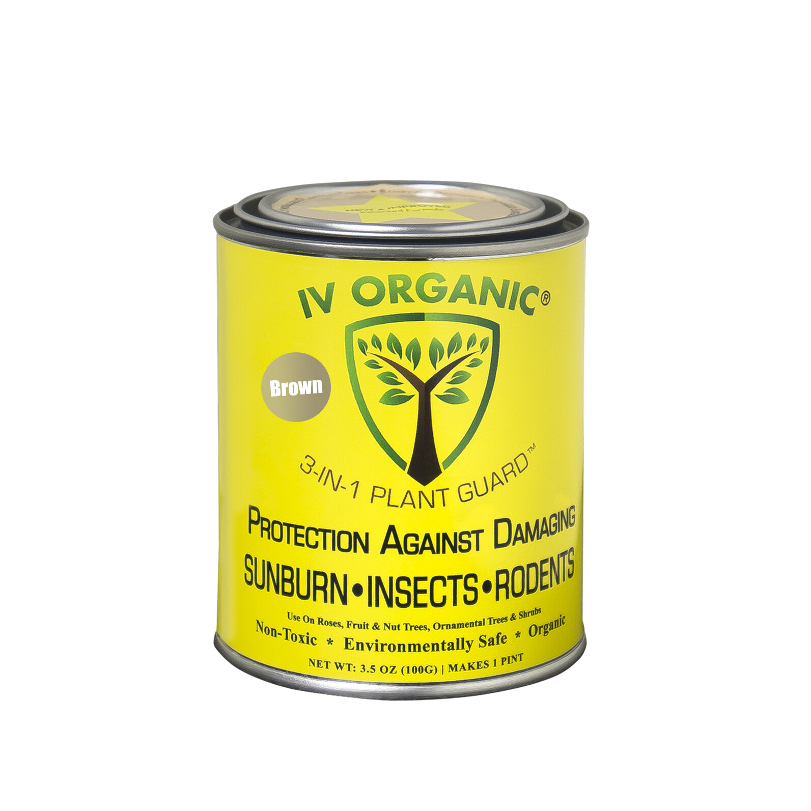 IV Organic 3-in-1 Plant Guard, 1 Pint (BROWN)